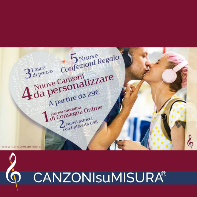 CANZONIsuMISURA®: l'idea regalo sempre in movimento! 