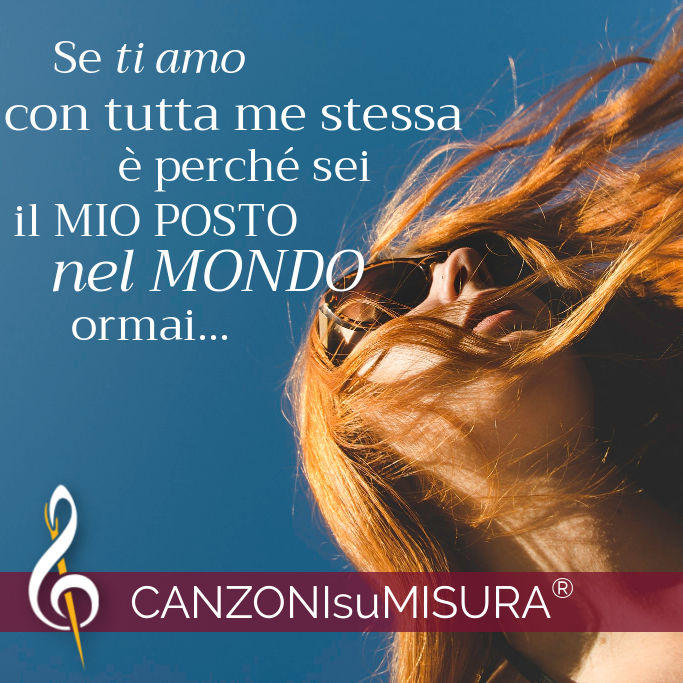 regalo canzone su misura romantico